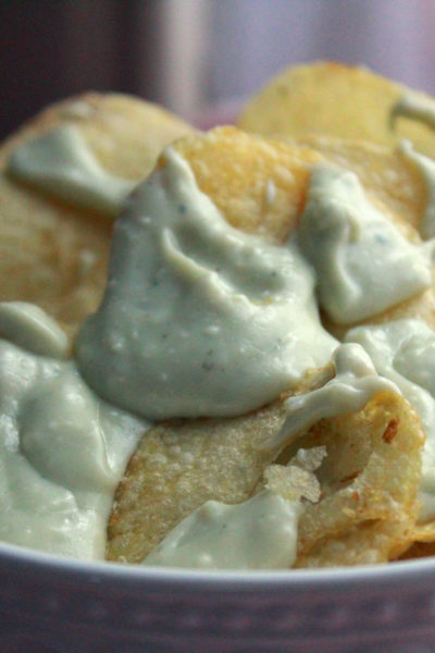 bleu cheese fondue chips