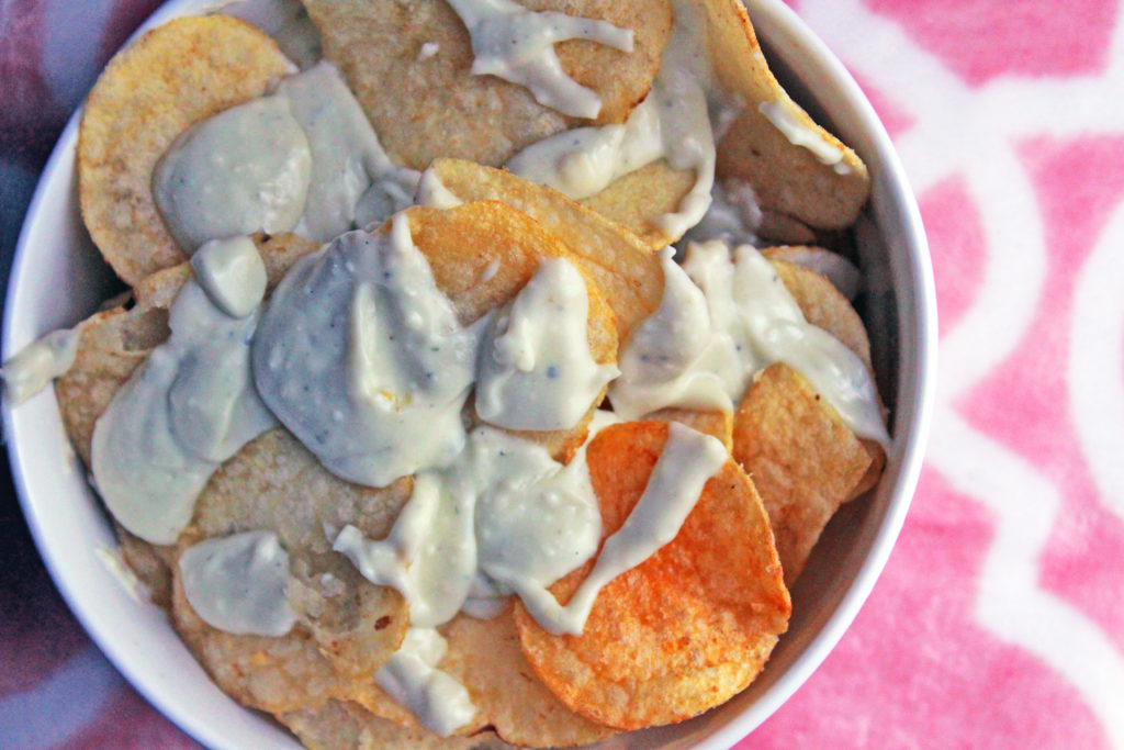 bleu cheese fondue chips